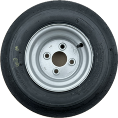 16.5x6.5-8 73M 6PR Deli fitted onto a 4 Stud, 100mm PCD, 60mm Centre, ET0 wheel