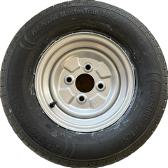 145R10 84N Kenda fitted onto a 4 Stud, 100mm PCD, 60mm Centre, ET0 wheel