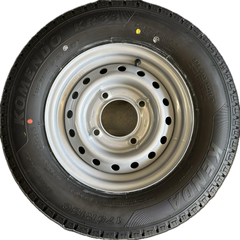 175R13C 97/95N Kenda fitted onto a 4 Stud, 5.5