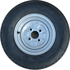 145/80R10 74N Kenda fitted onto a 4 Stud, 100mm PCD, 60mm Centre, ET0 wheel