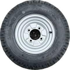 5.00-10 84M Kenda 8PR fitted on a 4 Stud, 115mm PCD, 85mm Centre, ET0 wheel