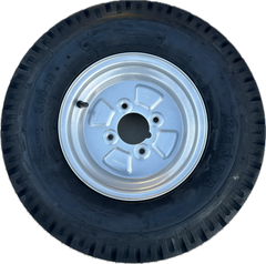 5.00-10 Kenda 72M 4PR fitted on a 4 Stud, 4