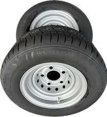 2x 195/55R10C 98/96N Kenda fitted onto a 5 Stud, 112mm PCD, 67mm Centre, ET-4 wheel