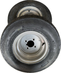 2x 20.5x8.0-10 95M 10PR Deli fitted onto a 4 Stud, 4