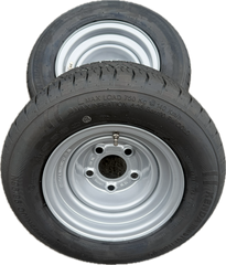2x 195/55R10C 98/96N Kenda fitted onto a 5 Stud, 112mm PCD, 67mm Centre, ET-4 wheel